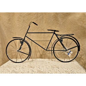 Vintage Style Bicycle Wrought Iron Wall Art Blue 21” x 12.5”